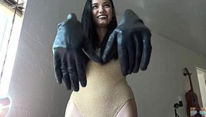 gold leotard solo play