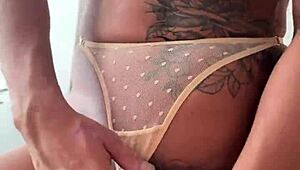 Massive Creampie Spills During Her Intense Fucking