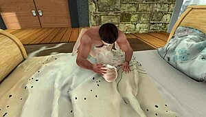 vegas wedding turned into hardcore blonde action