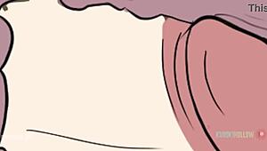 Ich liebe es, Total Dramas Crimson zuzuschauen, wie sie Gwen mit ihrem fetten Futanari-Schwanz dominiert – im Gothic-Stil!