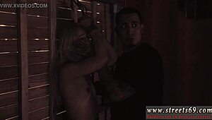 i-i'm poor goldie in nose bondage. bound by old dominant for teen 18+ domination