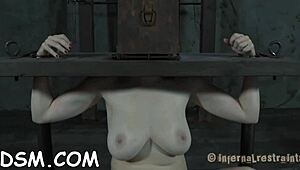 Slender maid fingers her soaking wet snatch