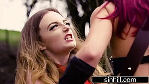 in this parody adventure, red sonja takes on challenges with jessa rhodes leading the action in a thrilling twist