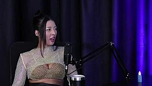 Debora Andrade Squirts Masturbating in Sheer Red Lingerie!