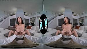 wetvr sexy call girl scarlet alexis fucked hard in first vr porn