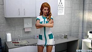 Hot sexy nurse teen with big boobs and huge ass in POV homemade