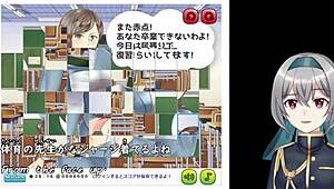 Dizzy puzzle machine offers intriguing crossdressing game with subtitles.