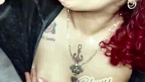 I’m so turned on watching myself suck this big black dildo every night!