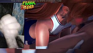 i see elena fucking the teacher in doggystyle, getting a creampie in this hentai scene