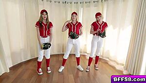 besties gasp at hard doggystyle pounding