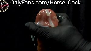 This bisexual solo male stripper teases with huge bouncing balls. His POV cumshot drips hot and wet on that big white cock.