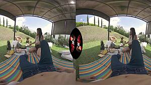 Vrlatina com - Sexy cute teen shows off sexy areolas in 5k VR