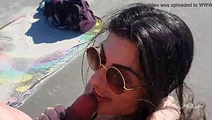 Hot Couple Ise Mah Bang Hard on Public Beach!