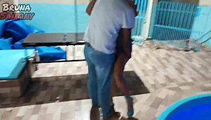 i went to record with a swing guy but he broxed and filmed the camera fuckin me instead