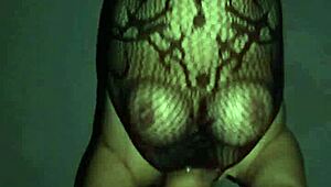 why do fishnet-clad chubby tits bounce so wild?