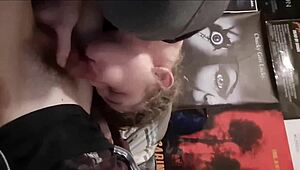 so, this hot buddy was sucking me off while fingering my tight ass.