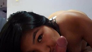 milked my boyfriend's cumshot with hardcore sucking
