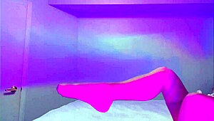 high heel fetish masturbation with dildo in dress