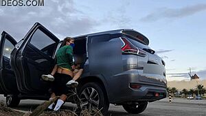 risky anal in mall parking lot, huh?