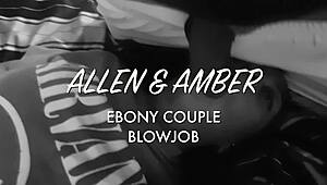 Ebony Couple Blowjob With Monster Cock
