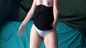 Naughty Wife Dances in See-Through Skirt for You