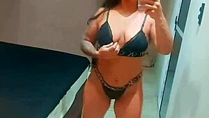 Exhibitionism and naughtiness with licking, fucking, and creampie