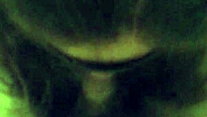 My girlfriend gives me a blindfold blowjob, feels so good