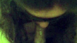 My girlfriend gives me a blindfold blowjob, feels so good