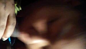 Early morning chewy sucking black cock.
