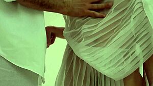 Virgin beauty, wow! How she blows and rides that elder hard!