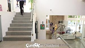 Sneaky stepdad, I got creampied multiple times deep inside!