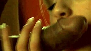 Just watching her handle that cock with such skill during an intense sucking session.