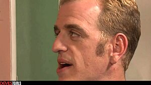 wow, trans cheerleader khloe hart gets facialized! 😲