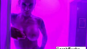 this tattooed milf does artistic wet masturbation solo