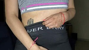 mexican latina watches ufc and gets so horny she masturbates