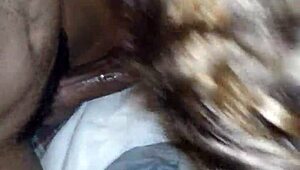 sexy latina in fishnets takes on huge challenge.