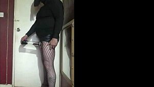 bisexual crossdresser pumps up for bigger size part 2