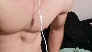 venezolano stroking his big monster cock so good, young 18+ guy enjoying it 😏