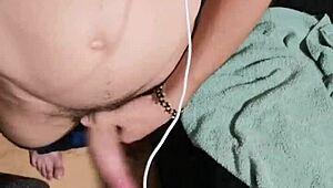 venezolano stroking his big monster cock so good, young 18+ guy enjoying it 😏