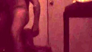 ebony massage therapy turns interracial fuck