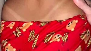 पत्नी को उसके प्रेमी ने जोर से लिया और कम से भर दिया