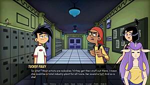 in danny phantom amity park redux part 25, a new goth musician with big tits arrives in town