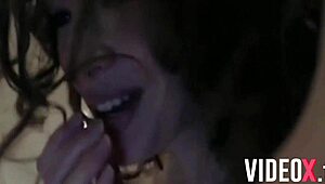 brunette teen performs on webcam