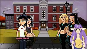 in danny phantom amity park redux part 25, a new goth musician with big tits arrives in town