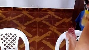 Watch me undress and play with toys