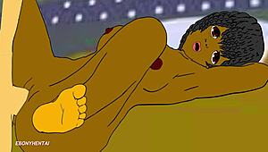 kemi, the sexy petite african maid, gets fucked hard