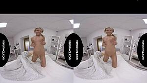 Vr - Big Black Dildo In Tight Pussy With Milf And Toys