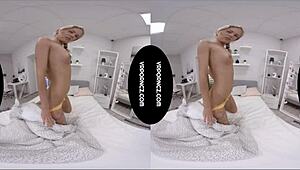 Vr - Big Black Dildo In Tight Pussy With Milf And Toys