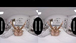 Vr - Big Black Dildo In Tight Pussy With Milf And Toys