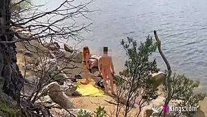 jade hunts for guys to bang at the lake, loving her wild exhibitionist vibes.